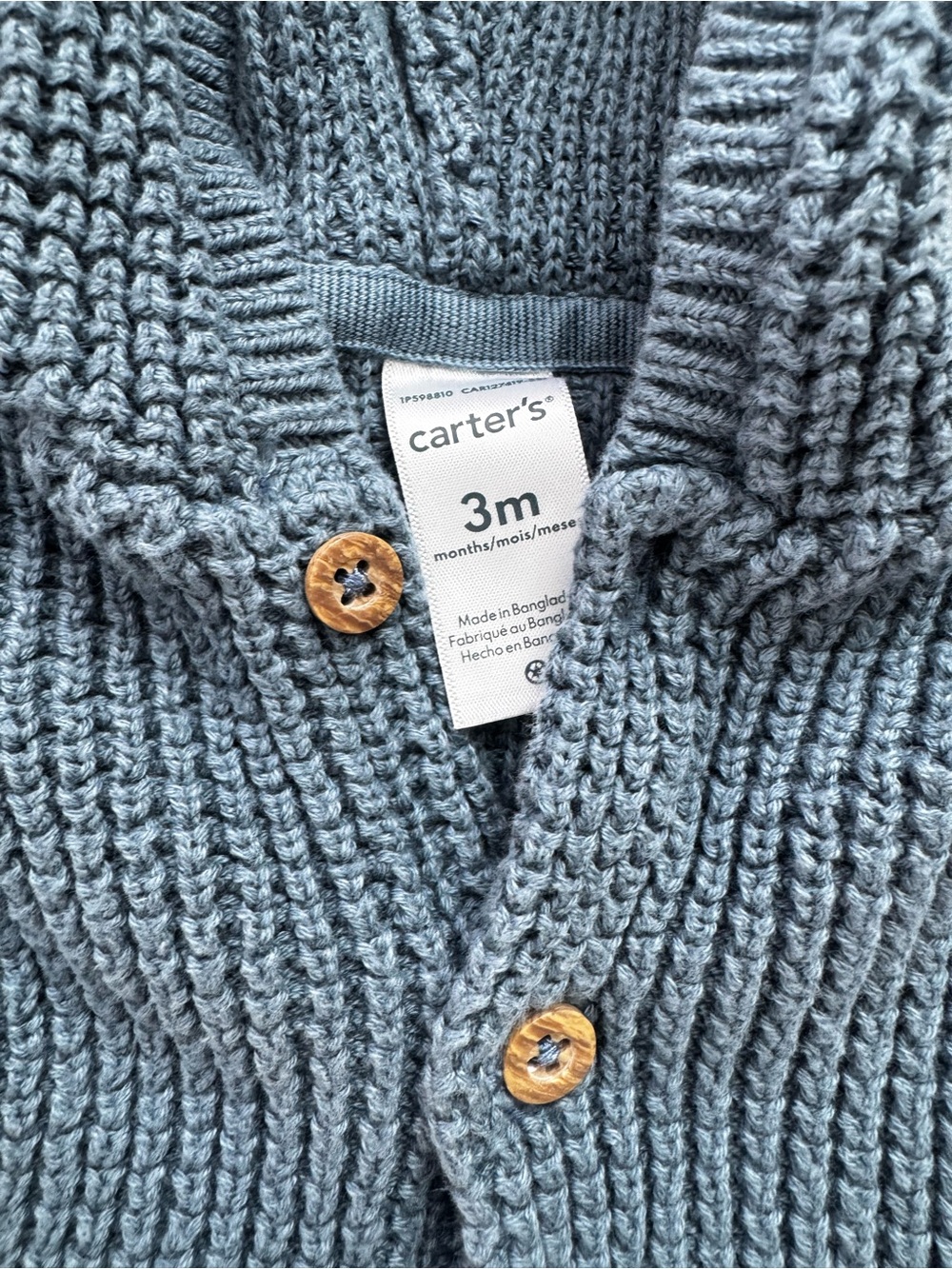 Baby Boy Clothing Bundle 0–3 Months Knit Sweater Cardigan, Shirt pant Hat Fall - Picture 5 of 12